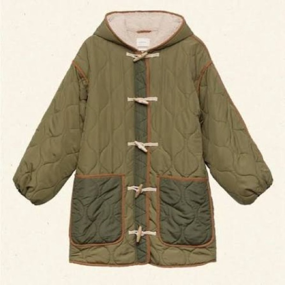 Doen Cedar Puffer Coat with Toggles